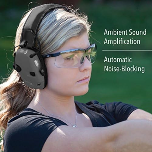 Howard Leight Impact Sport Electronic Earmuff, Med/Large, Black (R-02524) - color: Black, size: Medium-Large