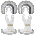 XXGO 4 Pcs Oscillating Multi Tool Diamond Grout Removal Blades XG4002D - size: 4 Pcs Multi Tool Grout Remover Blades