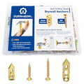 100Pcs 4 Sizes Drywall Anchors Heavy Duty Metal 66LB - size: 100Pcs 12*30&12*40