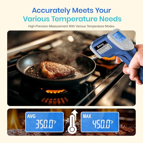 Etekcity Infrared Thermometer Laser Temperature Gun 774, Blue - color: Blue, style: Classic