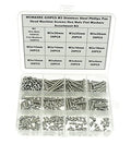 420PCS M3 Phillips Pan Head Machine Screws Nuts Flat Washers Kit,304 Stainless Steel,Screws Length:4mm to 30mm - size: M3