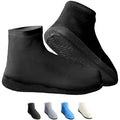 Rain Shoe Covers Waterproof Reusable Galoshes Overshoes - color: Black, size: Large