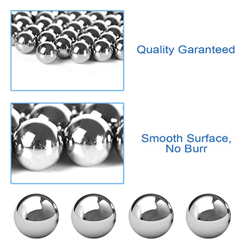 Glarks 500Pcs 11 Size 3/32''-13/32'' SAE Precision Chrome Steel Assorted Loose Bicycle Bearing Ball Assortment Kit (SAE)