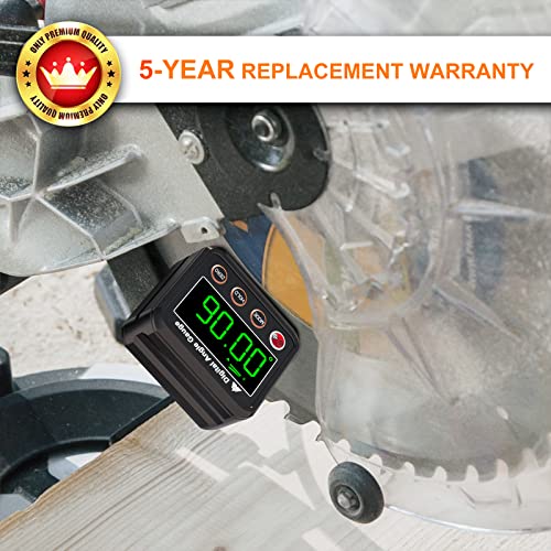 Magnetic Digital Angle Finder Protractor Inclinometer - Mini Digital Level Angle Gauge - Fast & Stable Measurement Tool - Backlit Display & Big Number - Woodworking, Construction