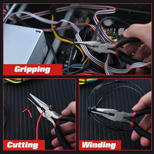 146 PCS Home Tool Kit with Hammer, Pliers, Wrenches, Measure Tape, Screwdrivers, Sockets, Small Household Hand Tool Kit with Plastic Toolbox for Home, Garage, Office and College Dormitory Use