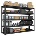 5-Tier Heavy Duty Garage Shelving, 3,000 lbs Capacity Adjustable Metal Storage Shelving Unit for Garage, Basement, Warehouse and Workshop, 62" W x 23.5" D x 72" H - size: 5T 62"W x 24"D x 72"H