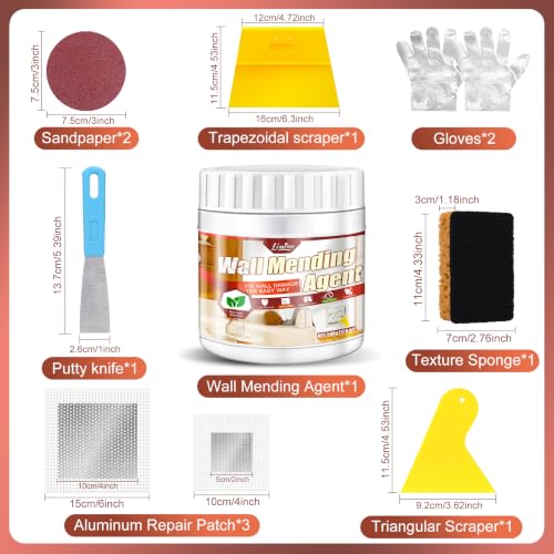 Drywall Repair Kit, 17.6oz Wall Patch Set for Fast Wall Hole Repair - size: 17.6oz