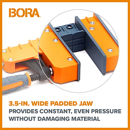 Bora 18" Parallel Clamp Set, 2 Pack of Woodworking Clamps with Rock-Solid, Even Pressure, 571118T, Rustic Brown - size: 18"