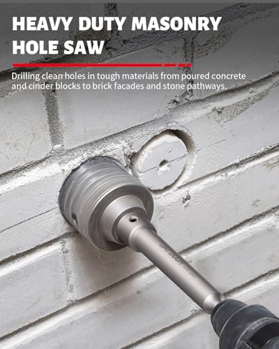 DAYDOOR 2-3/16" (55mm) Concrete Hole Saw with SDS Plus Shank - size: 2-3/16''