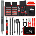 STREBITO Electric Screwdriver, 144-in-1 Precision Screwdriver Set - color: Red