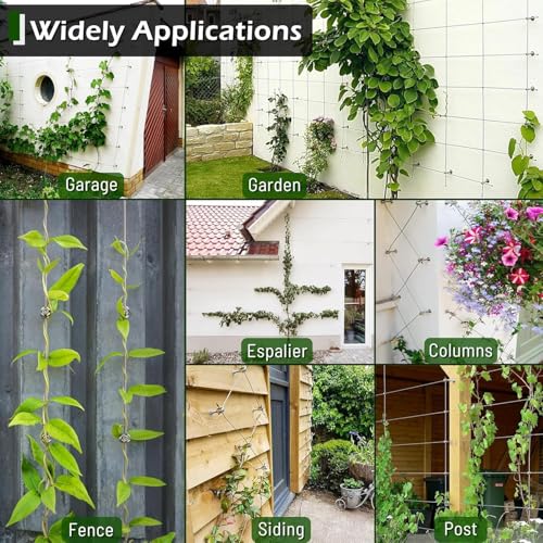 Wire Trellis Kit, 12-Set 5/64” Crosshead with Cutter & 53ft Cable - size: 12 Sets