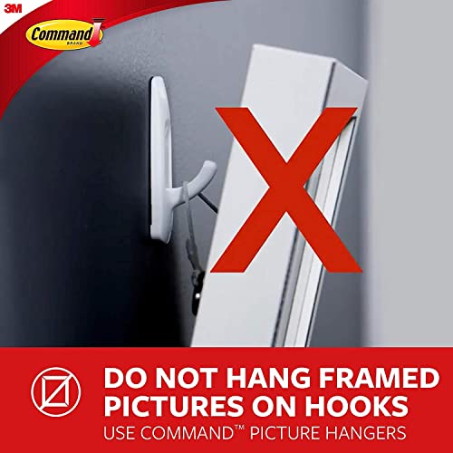 Command X-Large White Hooks, 2 Hooks, 6 Strips