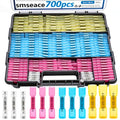 smseace 700PCS Heat Shrink Butt Connectors 26-10AWG Wire Butt Connectors - size: 700Pcs