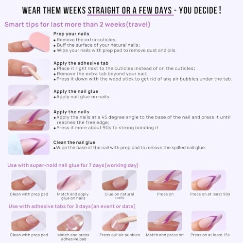 BTArtbox Press On Nails, Gold End, Short Almond, Gold Foil, 32Ct - color: A-Gold End