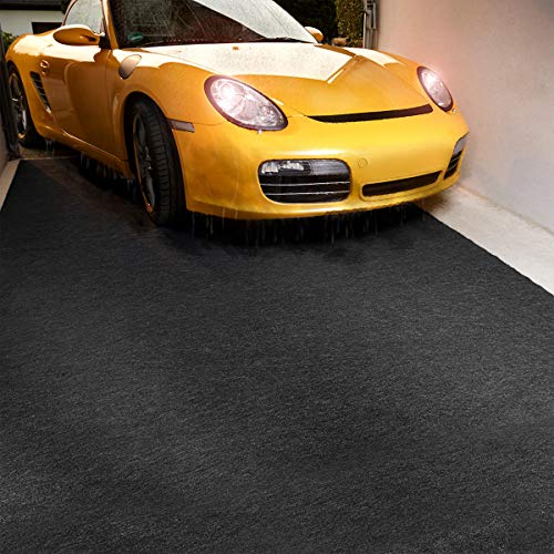 LINLA Absorbent Oil Spill Mat, Garage Floor Mat, Oil Pad for Car - size: 6'8" x 8'6" (Rectangular)