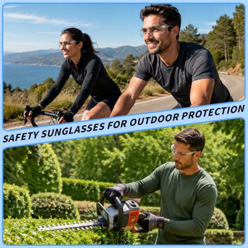 110 PCS Safety Glasses for Men Women ANSI Z87.1 Protective Eyewear - color: Clear