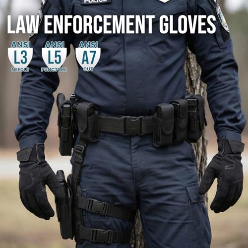 TAILI Level 3 Needle, Level 5 Puncture and A7 Cut Resistant Work Gloves, S