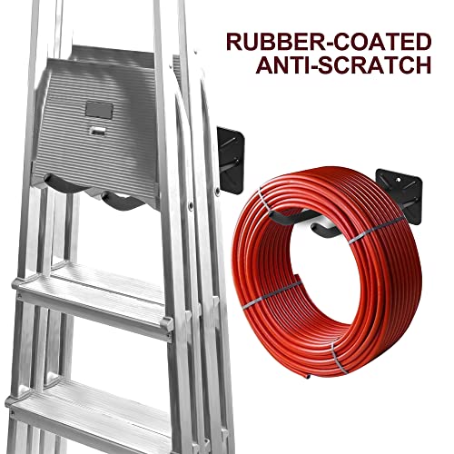 Sinoer 2 Pack Metal Wall Mount Garage Double Storage Hooks - style: 2pc Heavy duty hooks -12"