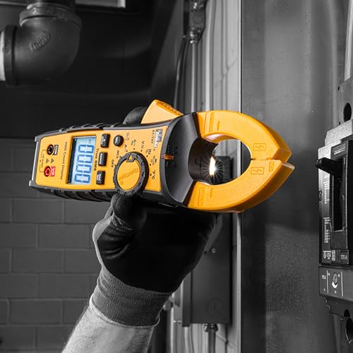 Ideal Electrical TightSight Clamp Meter, 61-747, 400A AC/DC True RMS