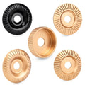Beaiguna 5PCS Wood Carving Disc, 4IN and 4 1/2IN Angle Grinder Polishing Pad Stump Grinder Wheel, Angle Grinder Sanding Disc Tungsten Carbide Wheel Tools Set, Upgraded Wood Grinding Wheel Discs