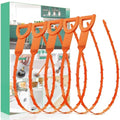 Drain Snake Hair Drain Clog Remover - 5 Pack Shower Sink Unclogger Tool - color: Orange, style: 5 Pack