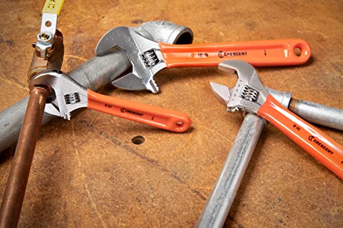 Crescent 3 Piece Adjustable Cushion Grip Wrench Set 6", 8" & 10" - AC26810CV - size: Set 6", 8" & 10"