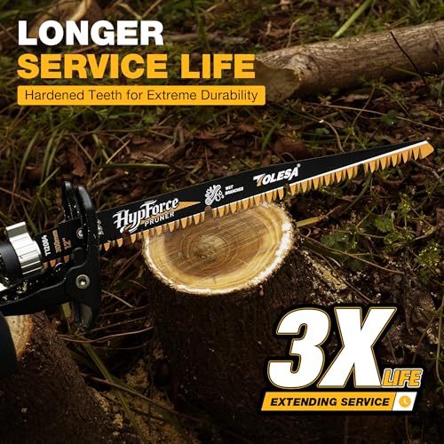 TOLESA Japanese Teeth Reciprocating Saw Blades 9 Inch, Wood Pruning Saw Blades 6TPI for Wet Wood, Triple Ground Teeth with U-Groove Design, Fast & Clean, 3PCS - size: 9 Inch