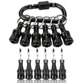 FACAINCXS Bit Holder 1/4 inch Hex Shank Screwdriver Bits Holder Extension Bar Keychain Screw Adapter Drill Change Hand-held Screwdrivers Drill Bits Holder Portable (Black) - color: A2-sct