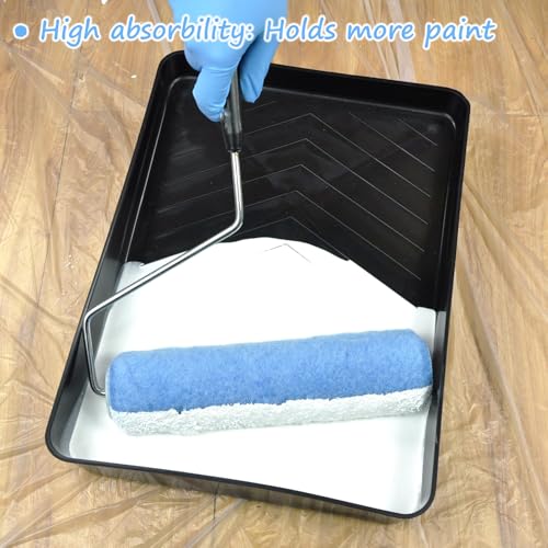 Great Andrew 18 Pack Paint Roller Covers 9 Inch 3/8" Nap - size: 18 PCS, 9-In