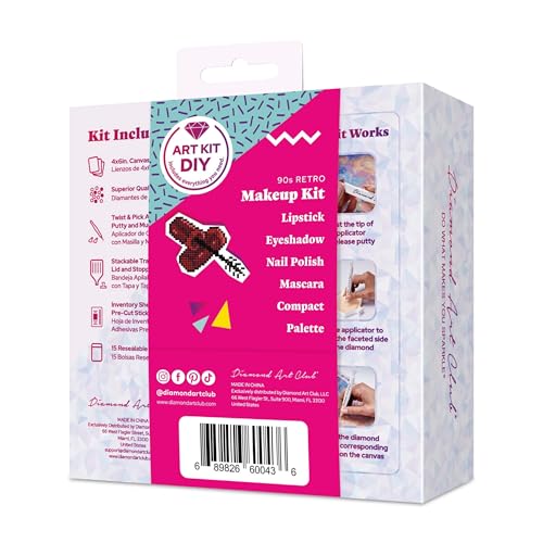 DIAMOND ART CLUB Mini Dazzles - Makeup Diamond Art Kits for Adults - color: Makeup