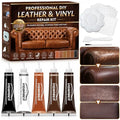 Vigorder Brown Leather Repair Kit for Furniture, Leather Couch Repair Kit for Sofa, Car Seats, Jacket and Purse, Fix Scratches, Tears, Holes, Cracks and Peeling with Easy Instructions