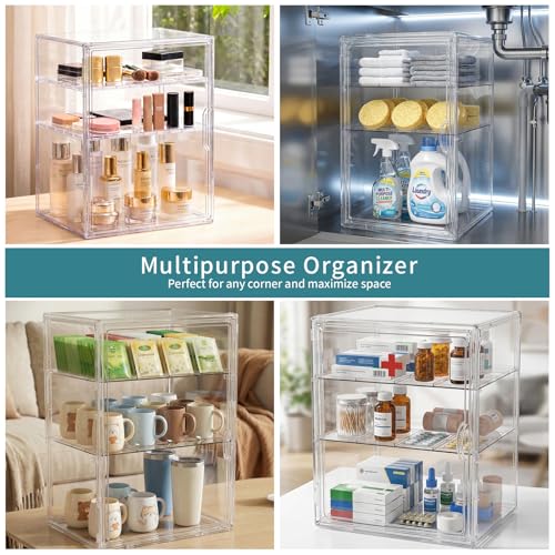 Upgraded Baby Bottle Storage Organizer for Countertop Cabinet, Thickened - size: X-Large