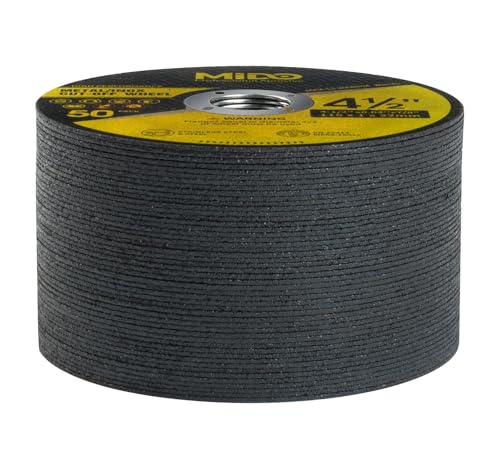 50 PCS Cut Off Wheels Angle Grinder Cutting Disc 4-1/2" x .045" x 7/8" Ultra Thin Cut Off Wheel for Metal - style: 50PCS 4.5Inch Cut Off Wheels
