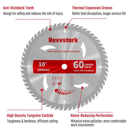 10 Inch 60T Table Saw Blades Circular Saw Blade for Wood Cutting - size: 10 In 60T