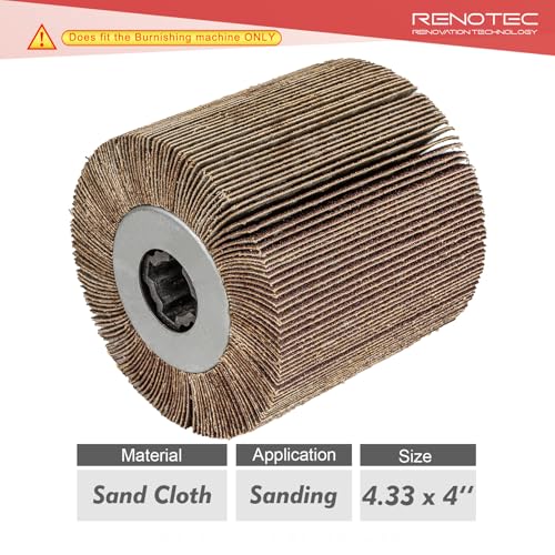 Abrasive Flap Sanding Drum, 4.33" x 4", 110x100mm, Aluminum Oxide, Rust & Paint Remove Metal Surface Conditioning, for Burnishing Polishing Machine - style: Abrasive Flap Sanding Drum #100