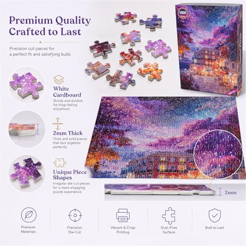 Jigsaw Puzzles for Adults 1000 Pieces Impossible Puzzle 28 x 20 inch