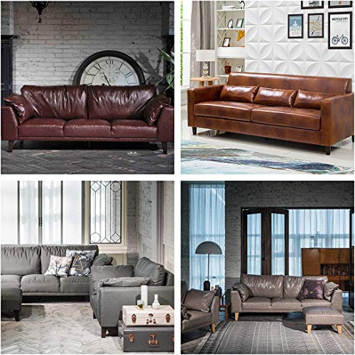 WEICHUAN 4.5 Inch Solid Beech Wood Furniture Sofa Couch Legs Set of 4 - color: Straight- Set of 4, size: 4.5"