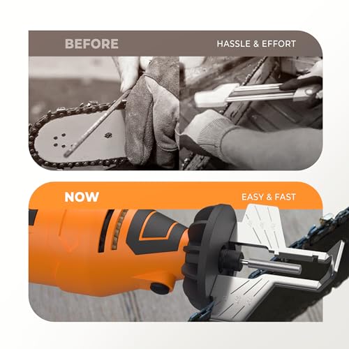Sharp Pebble Electric Chainsaw Sharpener Kit – Chain Saw Sharpening Tool