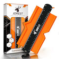 JOREST Contour Gauge with Lock (10 Inch), Gift Ideas for Men Dad Carpenter Handyman, Profile Tool with Measuring Scale for Tile Flooring, Carpet laying, Woodworking, Measuring Angle/Shape/Outline/Edge - size: 10 Inch