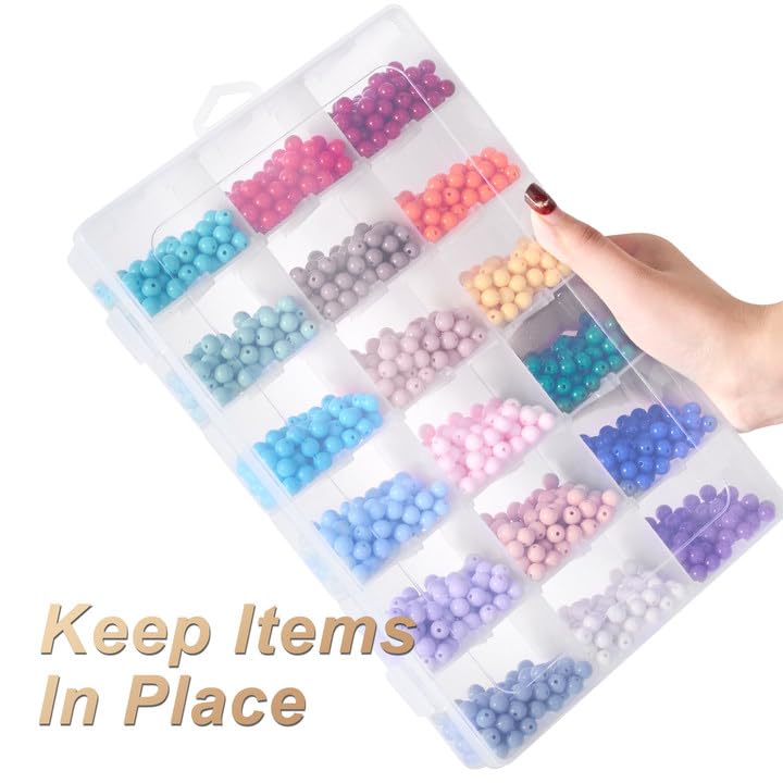 Mauproy 18 Grids Large Plastic Organizer Box with Adjustable Dividers - style: Large 18 Grids