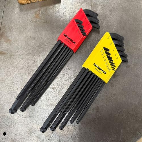 Bondhus 27098 Set of 22 Stubby Double Ball End L-Wrenches XL Double Pk