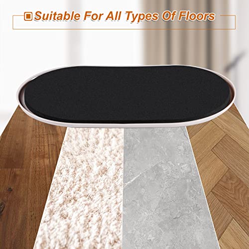 Heavy Duty Furniture Sliders for Carpet, 8 PCS 9-1/2" x 5-3/4" - size: 9-1/2 inch x 5-3/4 inch 8 PCS (Oval)