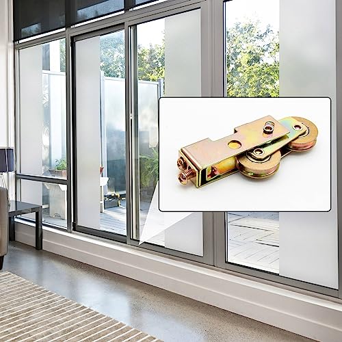 Sliding Door Rollers Replacement Sliding Patio Door 1-1/4 Inch Tandem Roller Assembly, 5/16 Inch Steel Ball Wheel Bearing for Sliding Glass Door Screen Door Gate, 2 Pack