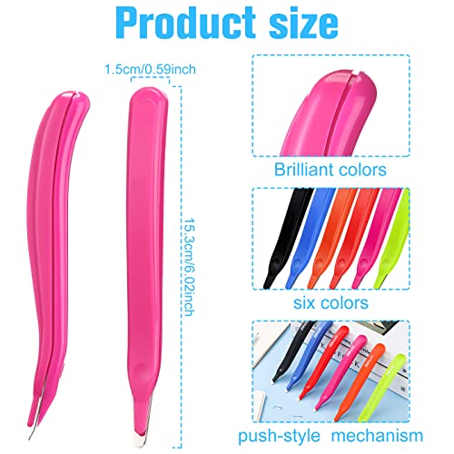 Crtiin 24 Pcs Magnetic Staple Remover Puller Bulk,Candy Color - color: Candy Color