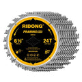 6-1/2 Inch Circular Saw Blade, 24-Tooth with 5/8" Arbor ATB Framing Saw Blade for Cutting Wood (6.5" 10-Pack) - size: 6-1/2" 24T(10 packs)