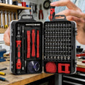 115-in-1 Small Screwdriver Set,Precision Screwdriver Set, Professional Repair Tool Kit for Phone, Computer, Watch, Console, Eyeglass and Electronic, Men Tools Gift Red - color: Red