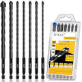 7Pcs Extended Masonry & Concrete Drill Bit Set, Wide-Tip, 5/32"-3/8" - size: 7 pcs 5/32"-3/8" Masonry Drill Bits Set
