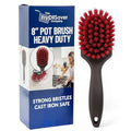 8 Inch Pot & Dish Kitchen Scrub Brush for Heavy-Duty Cleaning – Stiff Bristle Scrubber for Sink, Cast Iron, and Grill Grates - Kitchen Dish Scrubber Brush - 90048 by FryOilSaver Co. - size: 8 Inches