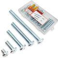 75 Pcs 5 Sizes #10-32 Machine Screws Knob Screws Cabinet Screw Electricians Bolts, Carbon Steel Zinc-Plated Phillips Pan Head Machine Screw Assortment Kit - size: #10-32-5Size-75P