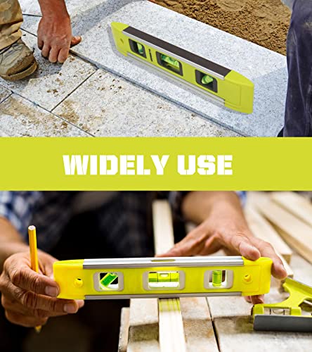Level & Tool Magnetic Aluminum Reinforced Torpedo Level, 9", Green (1PCS) - style: 1PCS